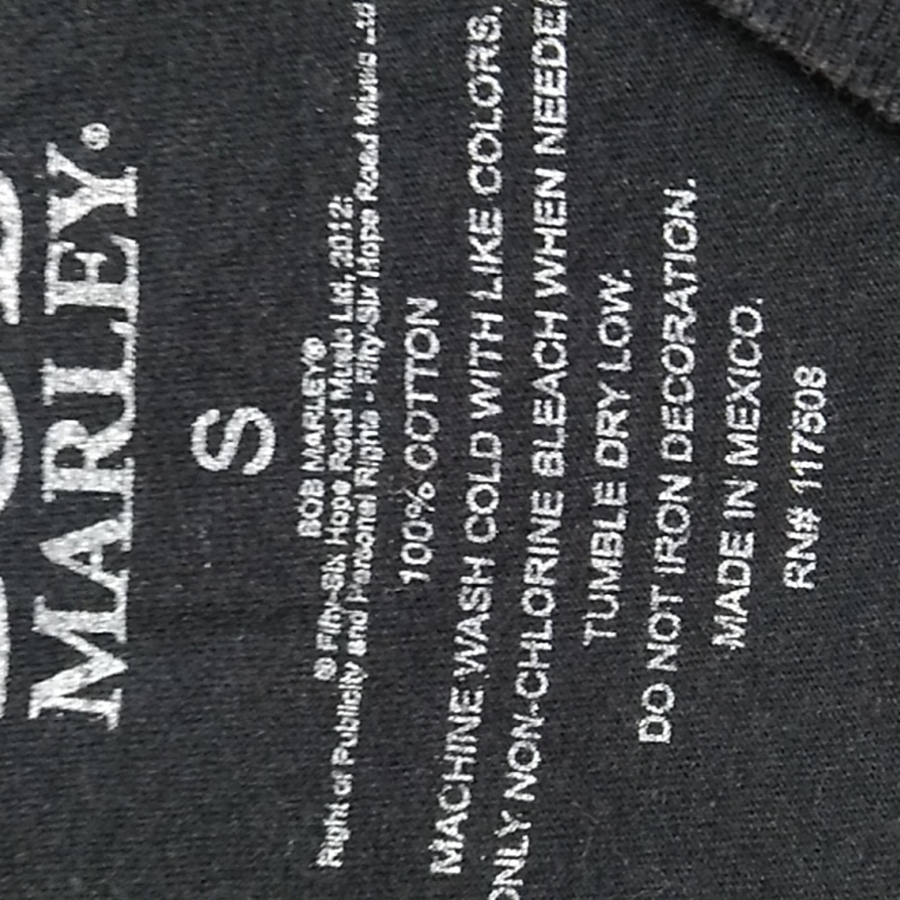 SALE! Bob Marley 2012 Vintage Tee Sz.S (BX28) - Picture 5 of 6